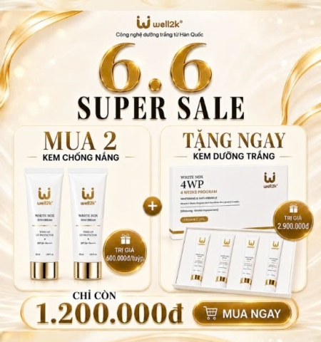 🔥 [SIÊU SALE 6.6] COMBO 2 KCN NÂNG TONE 1TR2 TẶNG KEM DƯỠNG TRẮNG CAO CẤP 2TR9🔥